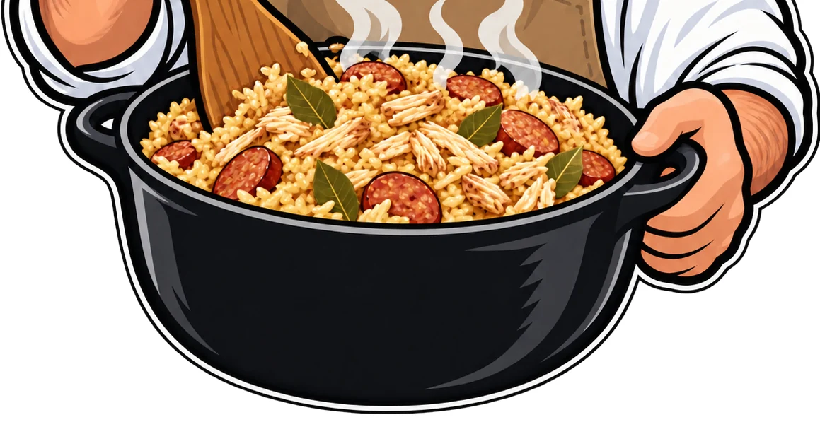 Taber's pot of chicken bog